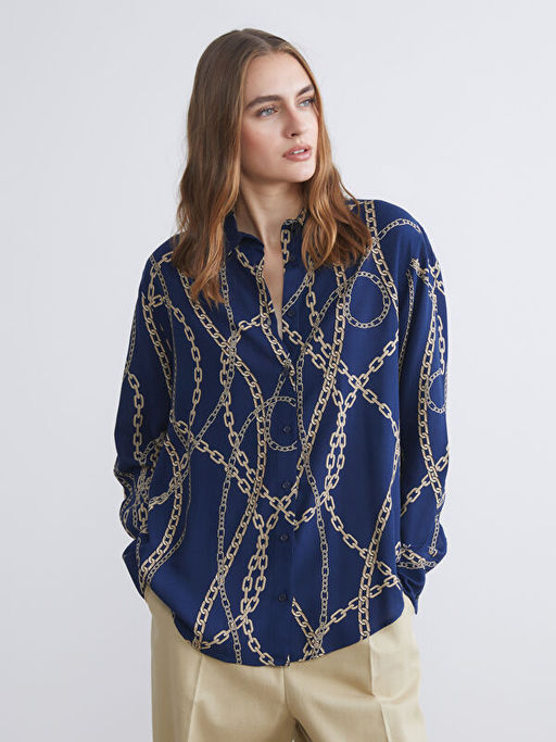 Zincir Desenli Kad?n G?mlek