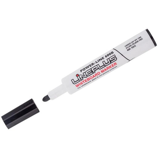 Цена за 12 шт. Маркер для доски Line Plus 600B, 3.0 мм, чёрный