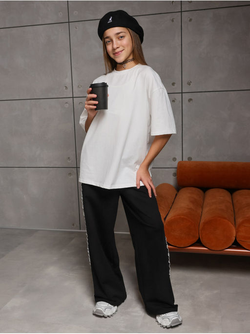 Брюки Кружево Черный Девочка - София фото 10