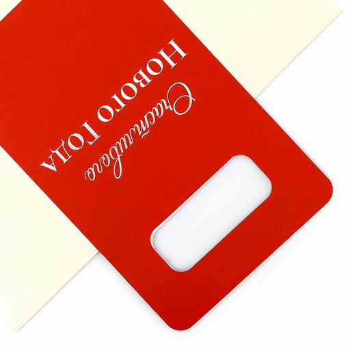 Цена за 2 шт. Пакет подарочный с вырубной ручкой «Корги» 26×32×10 см, красный