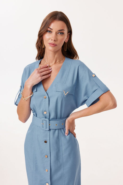 Платье LYUSHe 4129 голубой