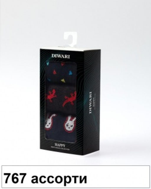 Носки муж.HAPPY 20С-37СП 3 пары - 765 ассорти - Diwari фото 5