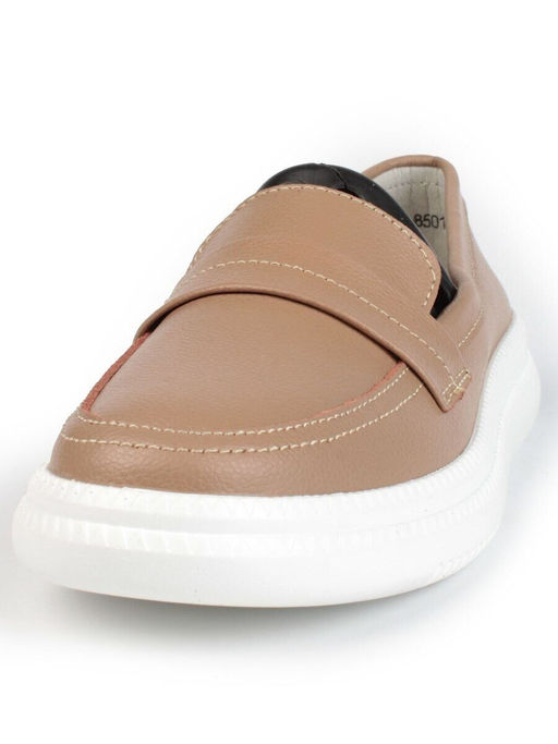 03-ZL-8501 DK. BEIGE/BROWN Полуботинки женские (натуральная кожа)