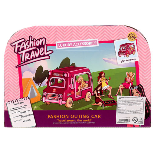 Игровой набор Модное путешествие: трейлер для путешествий, аксессуары, куклы, МИКС - Simaland фото 12