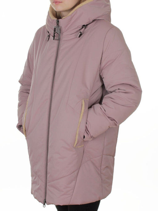 M-9085 PINK POWDER Куртка зимняя женская (верблюжья шерсть, 120 гр. холлофайбер)