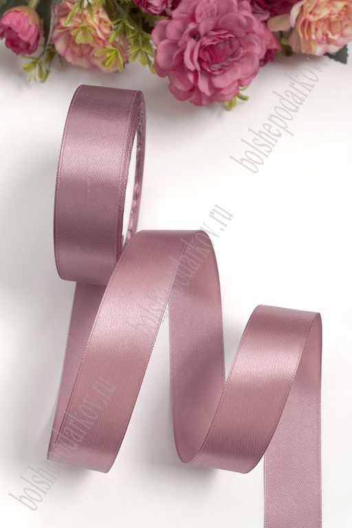 Лента атласная 2,5 см*25 ярд (SF-1357) пенка №102