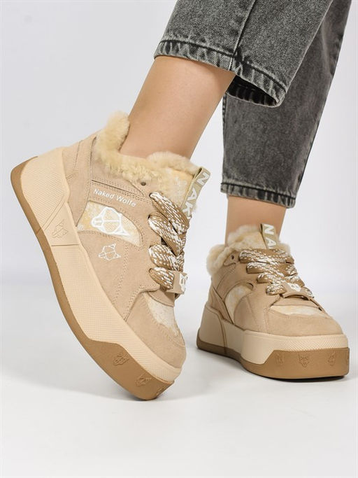 Кеды женские зимние теплые/ Ботинки зимние A9071-3M