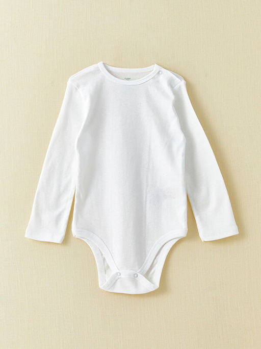 Bisiklet Yaka Uzun Kollu Basic K?z Bebek ??t??tl? Body 2li - Waikiki фото 3