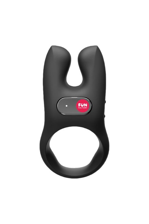 Кольцо эрекционное Fun Factory NOS с вибрацией, силикон, черное, 8 см  фото 2