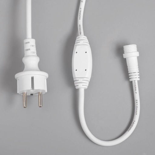 Гирлянда «Бахрома» 3×0.9 м, IP65, УМС, белая нить каучук, 144 LED, свечение мульти, 220 В