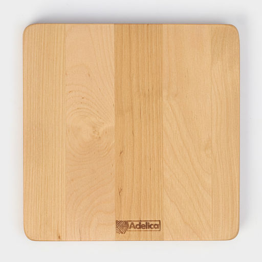 Тарелка Adelica «Классика», 19×1.8 см, пропитана минеральным маслом, дерево, берёза