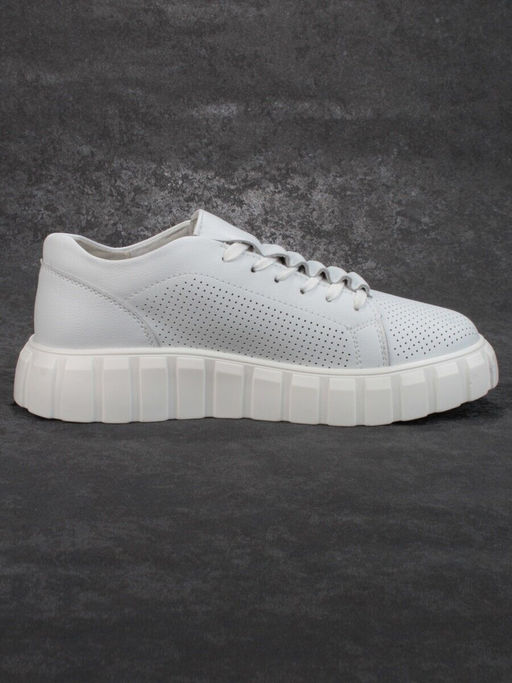 03-PDD135-1 WHITE Полуботинки женские (натуральная кожа) - No name фото 10