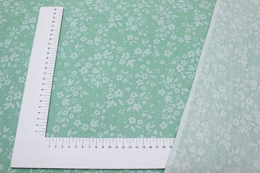 Сатин Фотини цв.мятно-зеленая дымка, ш.1.60м, хлопок-100%, 110гр/м.кв - Купава фото 4