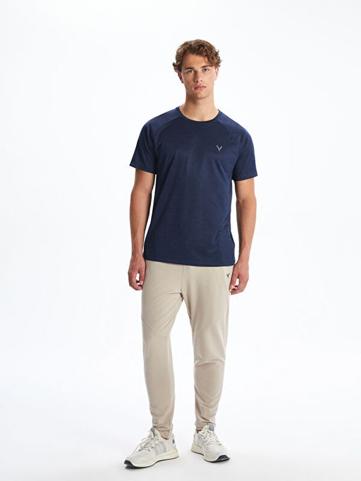 Bisiklet Yaka Erkek Spor Ti??rt