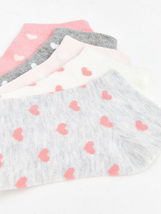 Desenli Kad?n Patik ?orap 5li