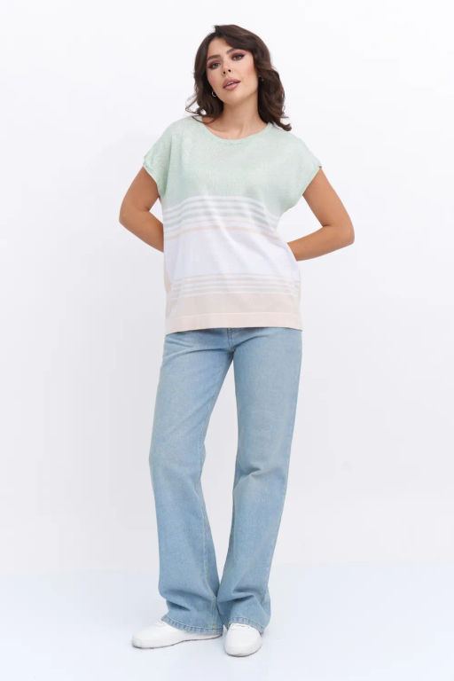 БЕЛАРУСЬ Джемпер Д 3289/бежево-мятный