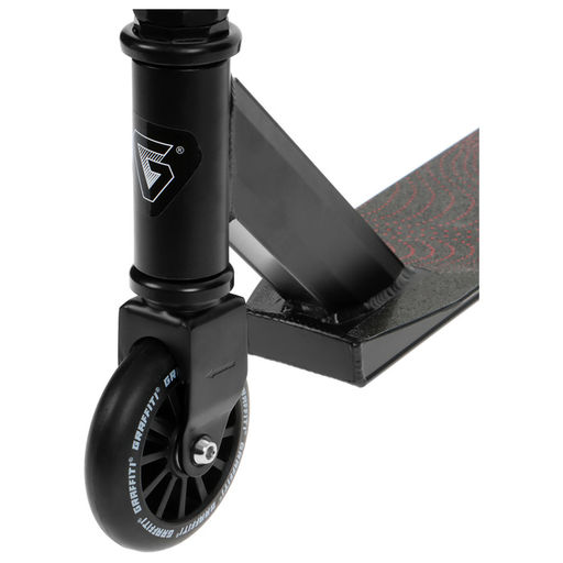 Самокат трюковой GRAFFITI Turn 26, колёса PU 100 мм, резьбовая компрессия, ABEC 7, чёрный