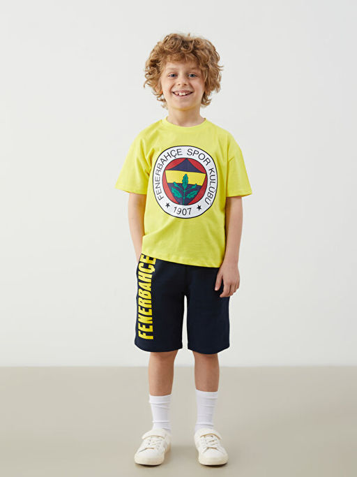 Fenerbah?e Bask?l? Erkek ?ocuk Ti??rt ve ?ort 2li