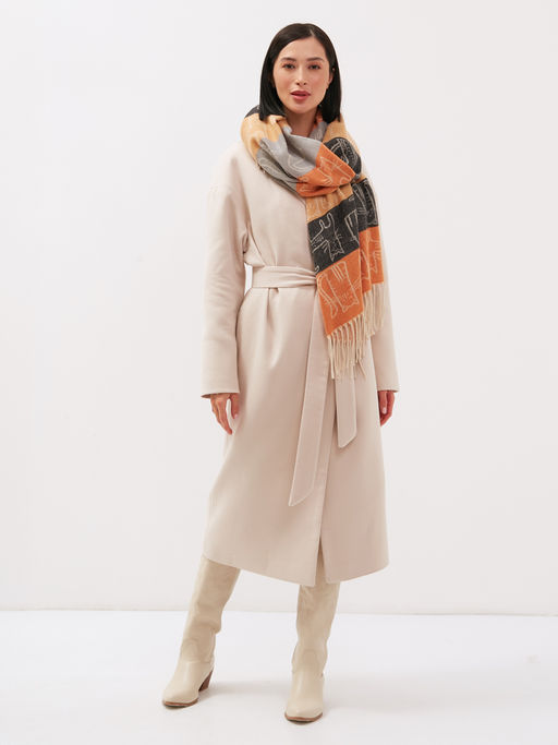 В составе шерсть! теплый двусторонний палантин - Tantino фото 2