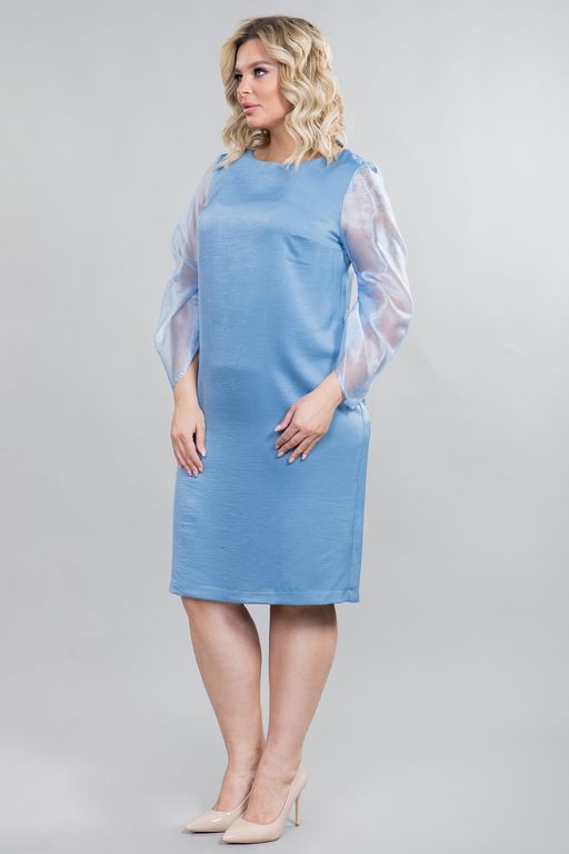 Платье 1098 голубой - Novita фото 2