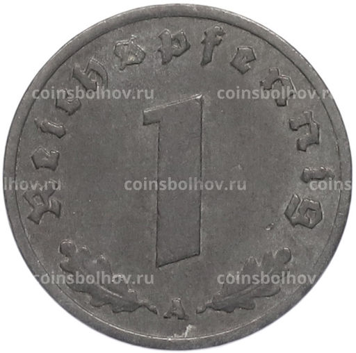 Монета 1 рейхспфенниг 1943 года A Германия