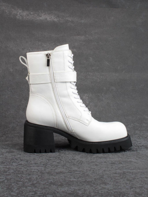 01- GZ6115-G71-N101 WHITE Ботинки демисезонные женские (натуральная кожа) - Фабричный китай фото 11