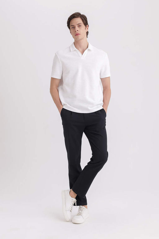 Классические брюки прямого кроя строгого кроя - Defacto фото 3