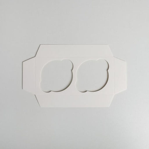 Цена за 5 шт. Коробка для капкейков, кондитерская упаковка, 2 ячейки «8 Марта», 16×8×10 см