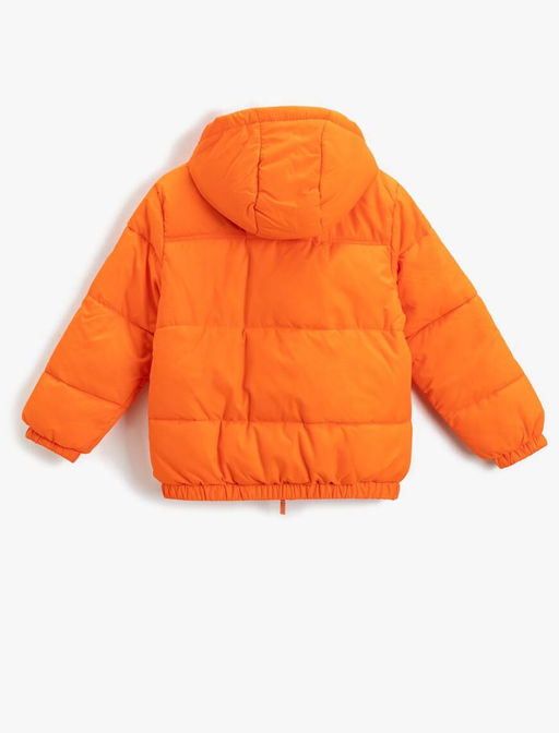 Длинный пуховик для мальчика на плюшевой подкладке