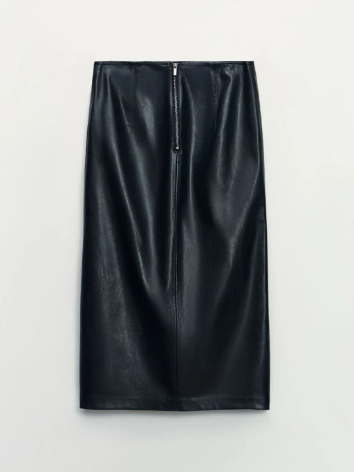 Юбка миди из искусственной кожи / Zarina