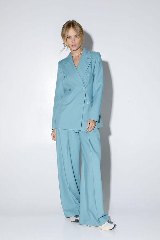 Жакет Pirs 5212 серо-бирюзовый  фото 3