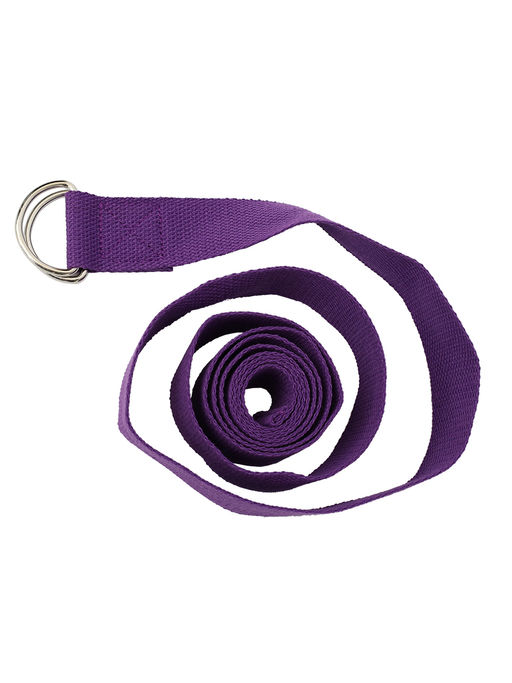 Ремень для йоги и стретчинга 183X3.8 / Фиолетовый / YB183-VL / уп 50 шт