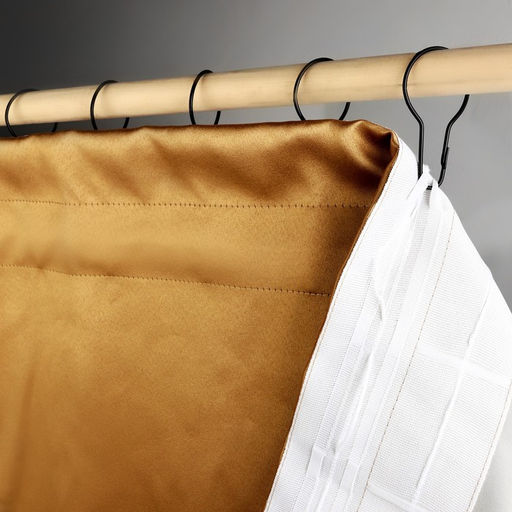 Крючок для штор, 6.8×3.8×0.2 см, 20 шт., чёрный