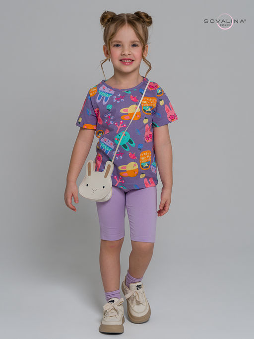 Костюм Актив черничные зайки-лаванда - Sovalina фото 9
