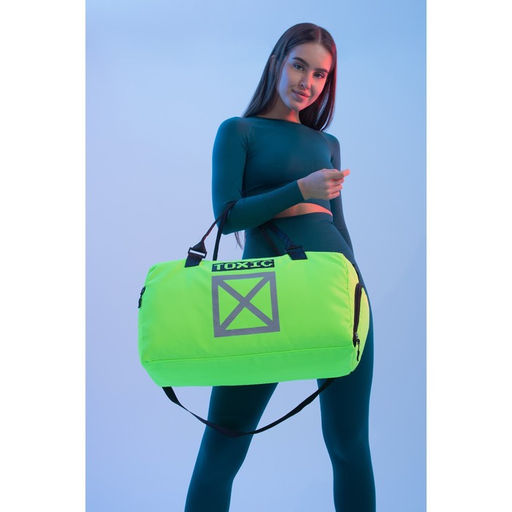 Сумка спортивная TOXIC на молнии, отдел из ПВХ, отдел для обуви, наружный карман, цвет лимон - Nazamok фото 14