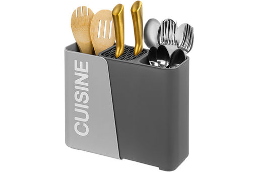 Органайзер для столовых приборов 16,7*9,5*21,5 см "Серый"