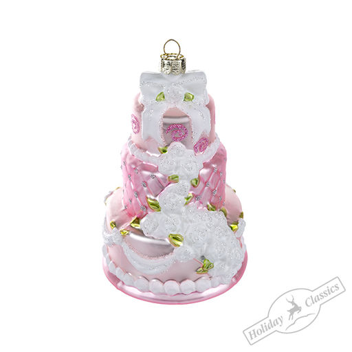 Распродажа! Свадебный торт (стекло) 9х12 см