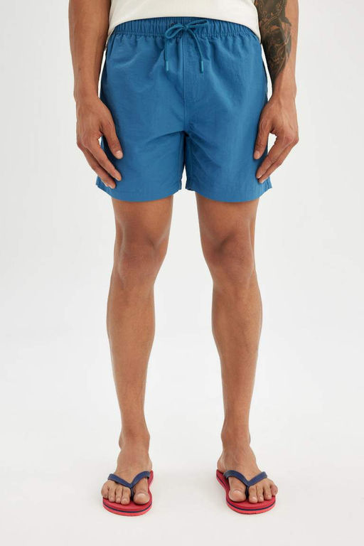 Короткие шорты для плавания на сетчатой подкладке - Defacto фото 4