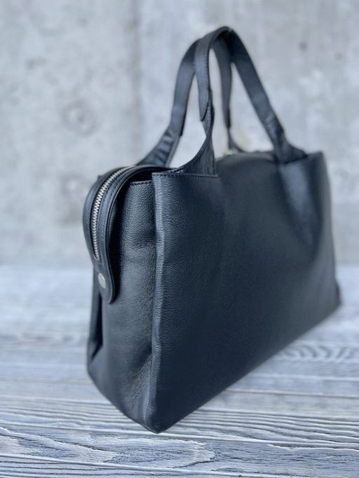 Женская кожаная сумка тоут 3120 Блек