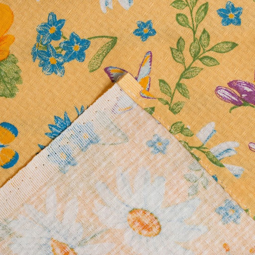 Полотенце для бани Русское поле 80х 150 см, хлопок вафельное полотно - Доляна фото 3