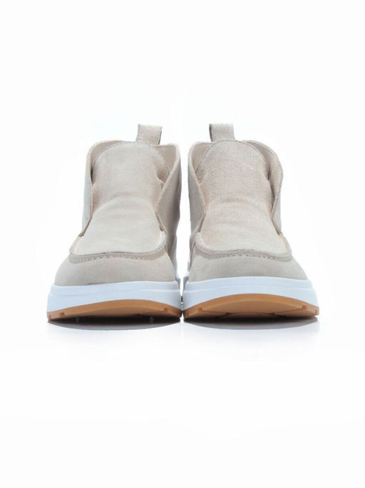 01-5280-10 LT. BEIGE Ботинки демисезонные женские (натуральная замша, байка)