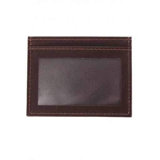 Обложка пропуск/карточка/проездной Croco-В-223 натуральная кожа коричневый матовый (5) 263940  фото 2