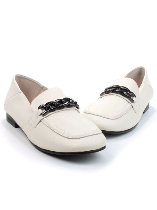 03-DCO117-2 BEIGE Лоферы женские (натуральная кожа)