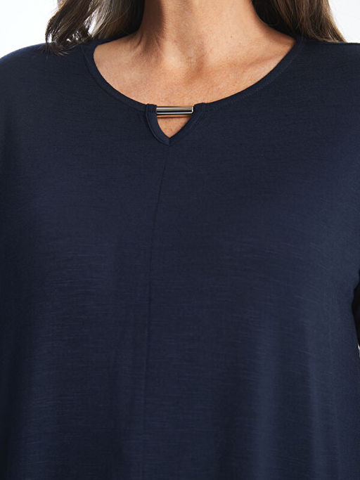 Bisiklet Yaka Kad?n Ti??rt