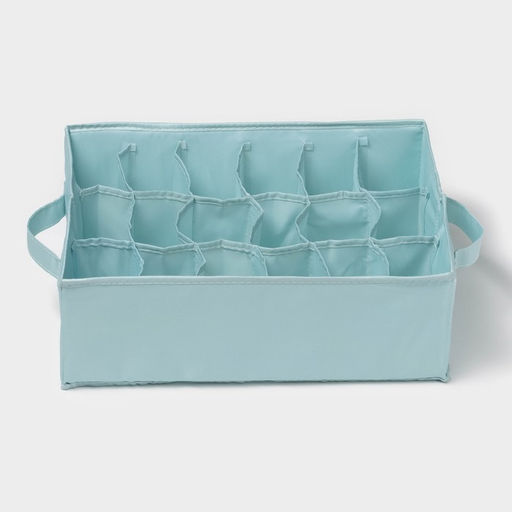 Органайзер для хранения белья Комфорт, 18 ячеек, 352413 см, бирюзовый - Simaland фото 3