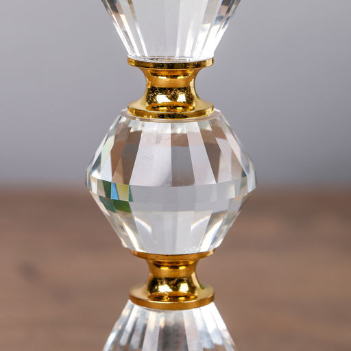 Стеклянный подсвечник на 1 свечу «Хрустальное небо», 22.2×7.8×7.8 см