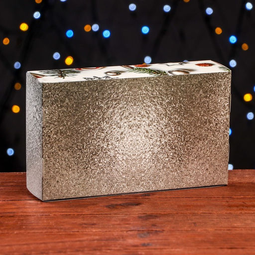 Кондитерская упаковка под 5 эклеров «С Новым годом», 25.2×15×6.6 см