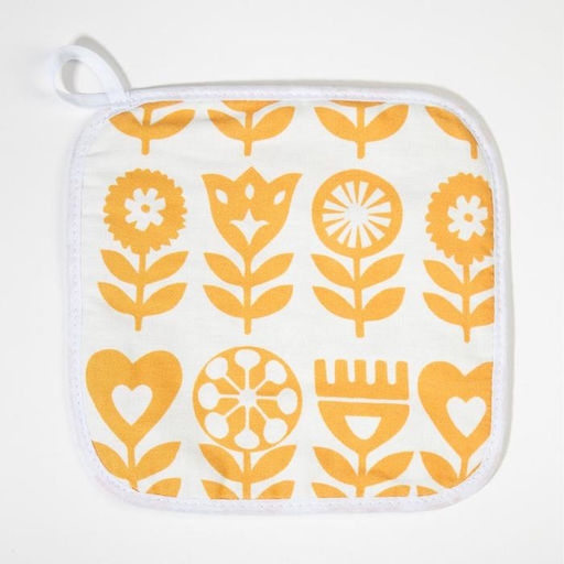 Набор Кухонный Этель Yellow garden, варежка-прихватка 20?27 см, прихватка 19?19 см, 100% хлопок (МИКС)