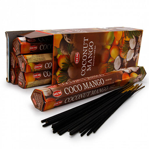 Благовония HEM COCONUT MANGO Кокос Манго уп-6шт
