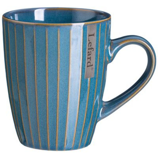 Цена за 6 шт. КРУЖКА 365 МЛ STRIPE COLLECTION ЦВЕТ:ЛАЗУРНО-СИНИЙ - Lefard фото 2